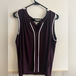 Calvin Klein Purple Sleeveless Top XL